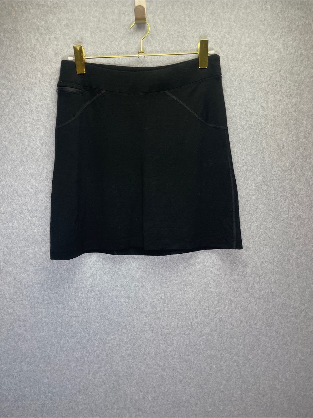 Ibex Merino Wool Layer Black Skirt